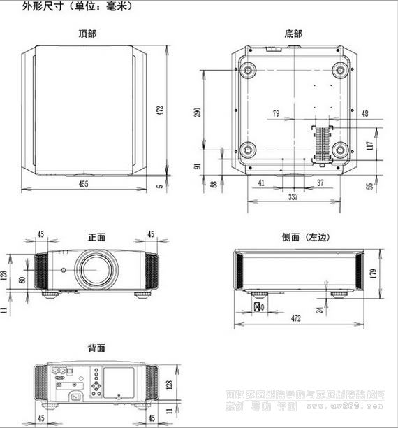 JVCXC5890ͶӰCߴ